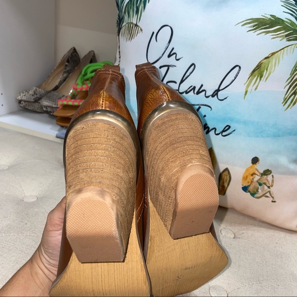 Not Rated Women's For My Peeps Faux Leather Almond Toe Heeled Ankle Boot - Picture 12 of 14